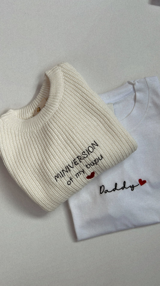 Box Matchy-Matchy genitore e figlio/a - t-shirt & maglioncino