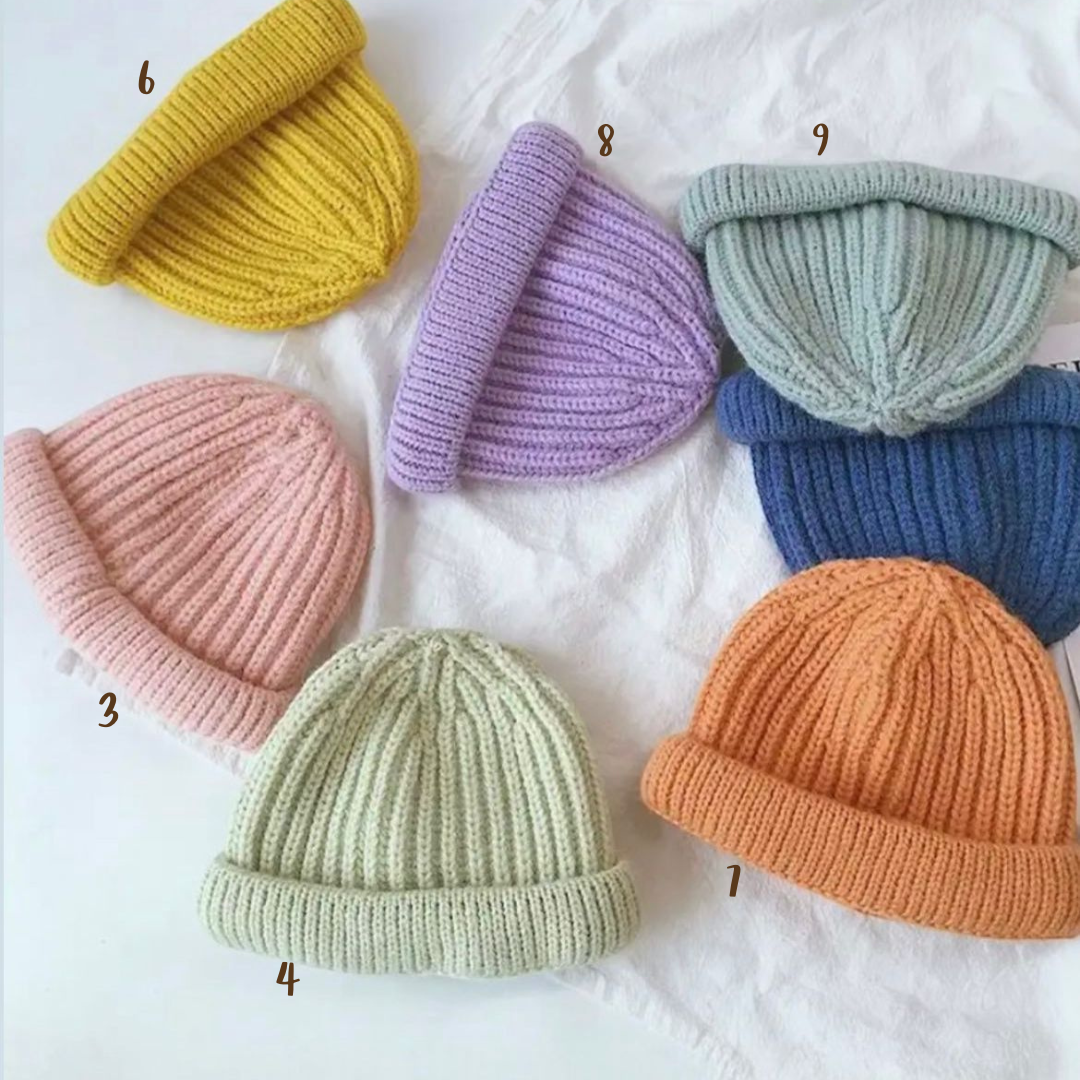 Rainbow - Cappellino in maglia di cotone per bambini