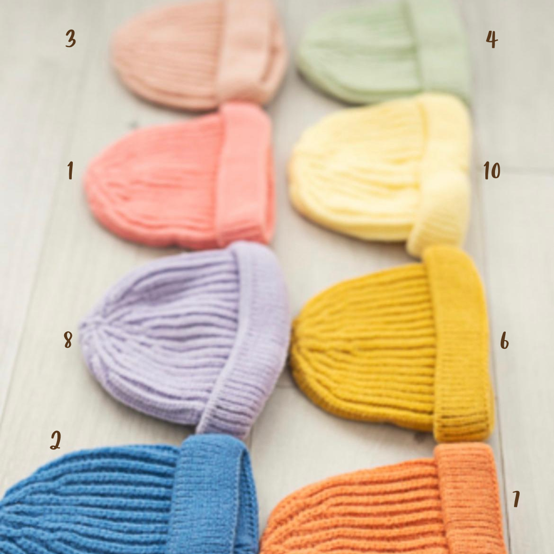 Rainbow - Cappellino in maglia di cotone per bambini