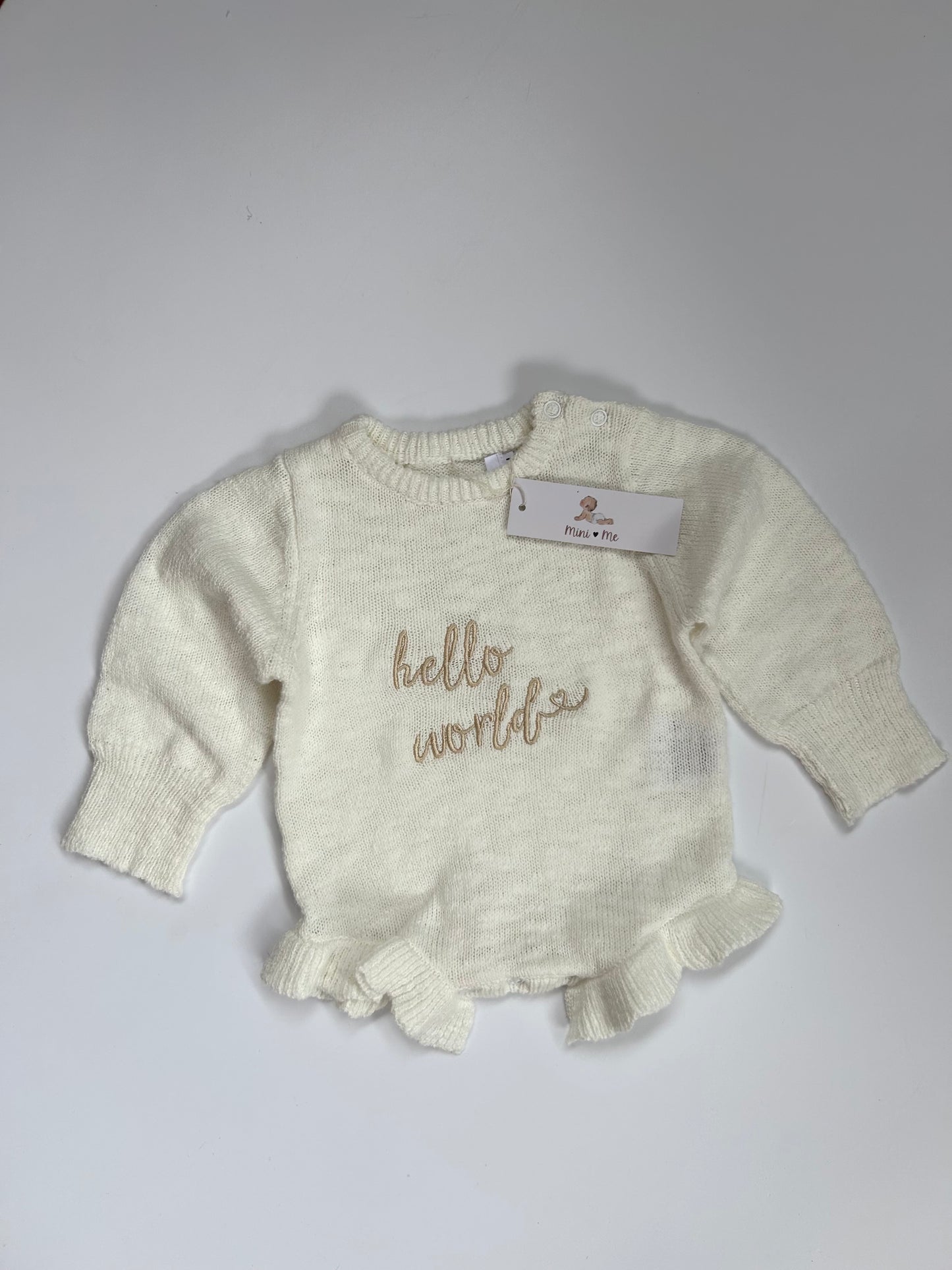 Pagliaccetto volant in cotone biologico