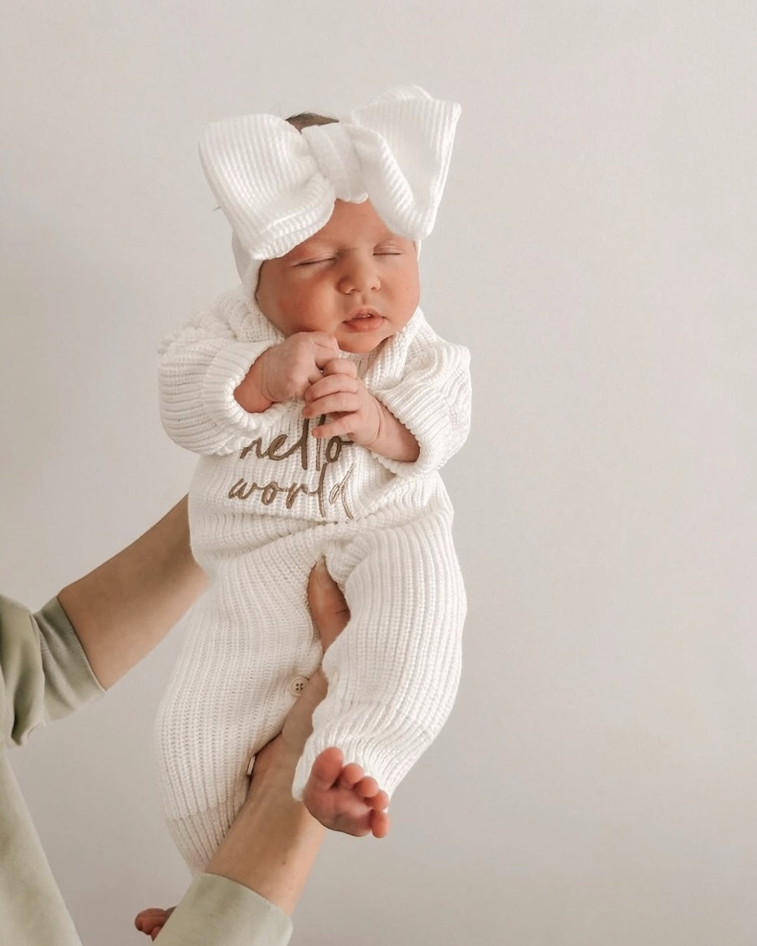 Tutina nascita Hello World – 100% caldo cotone biologico