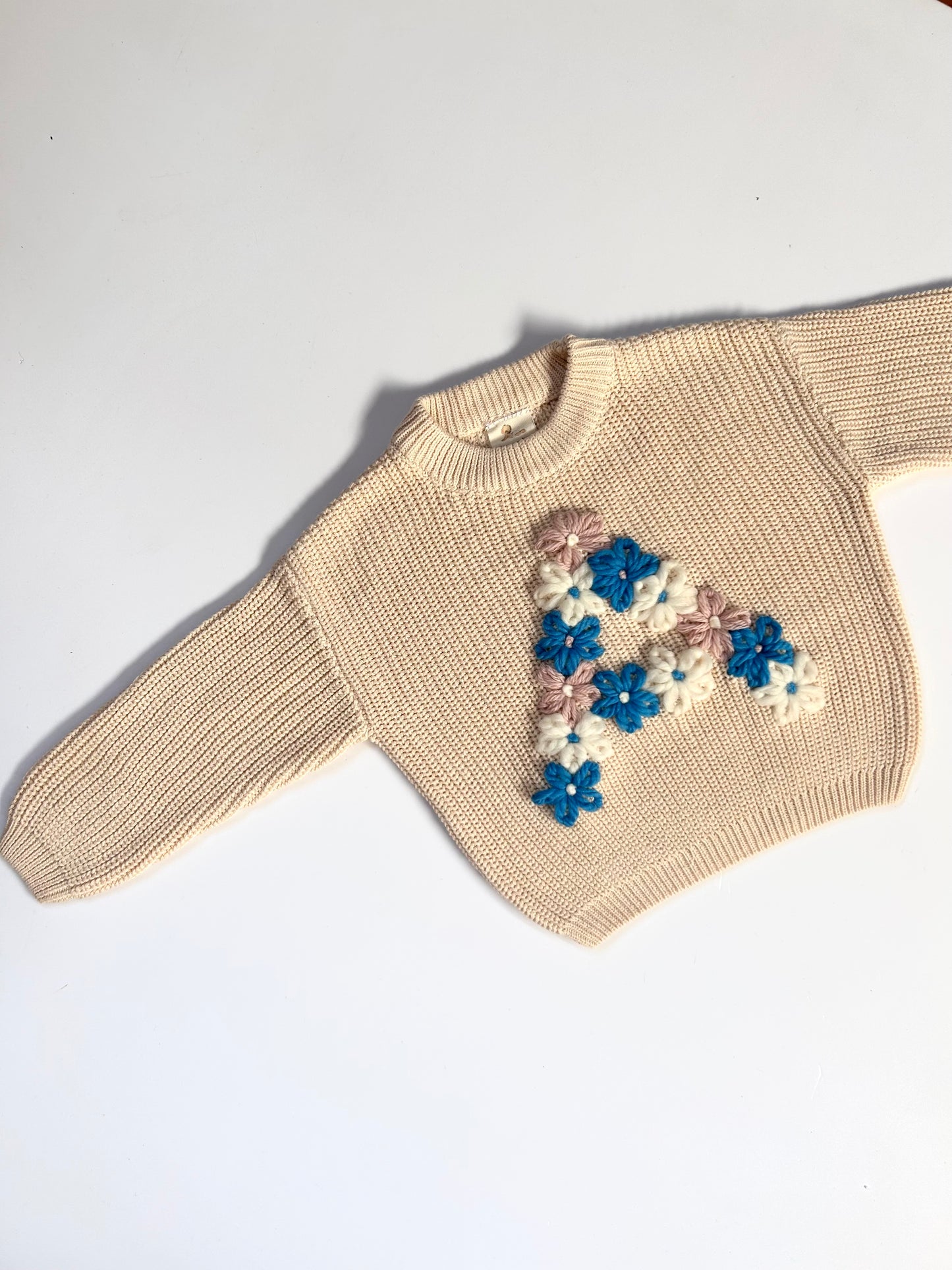 Maglioncino personalizzato con iniziale