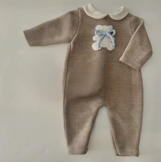 Tutina neonato in pura lana Merino | 4 varianti colore