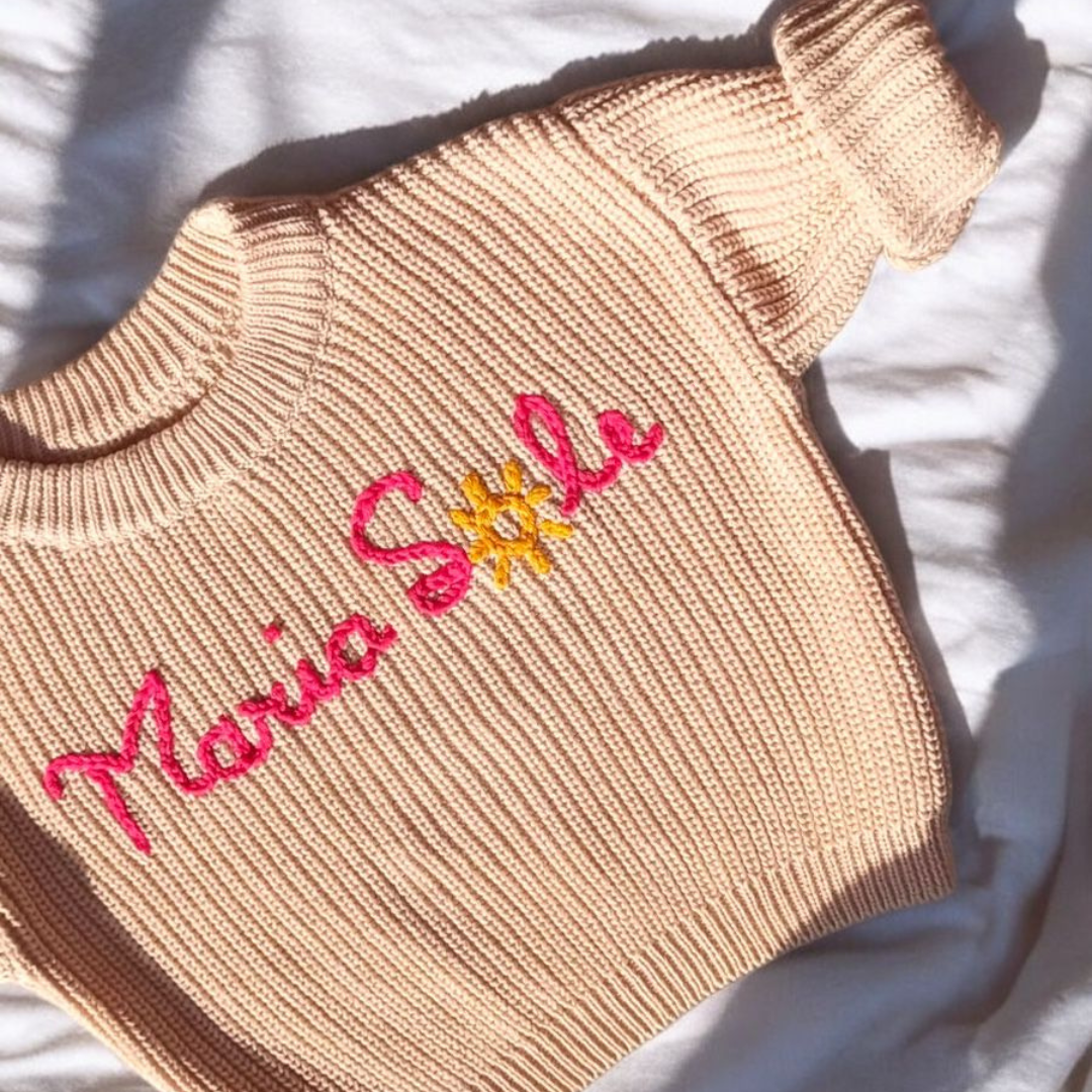 Maglioncino personalizzabile con nome e/o ricamo extra