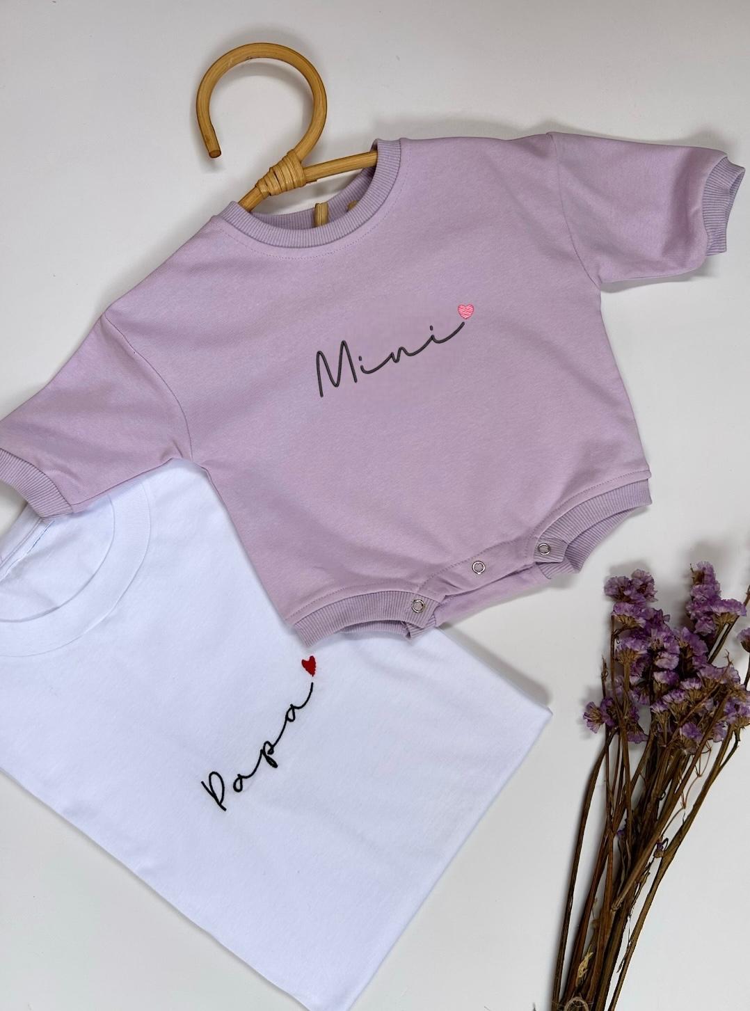 Box Matchy-Matchy genitore e figlio/a - t-shirt & pagliaccetto