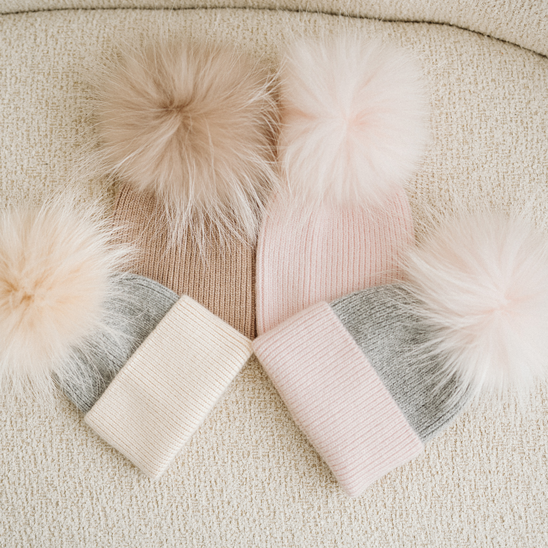 PomPom - cappellino in 100% cashmere