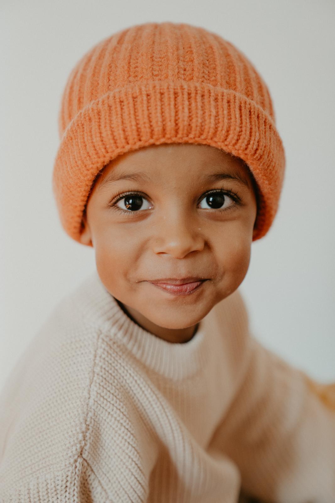 Rainbow - Cappellino in maglia di cotone per bambini
