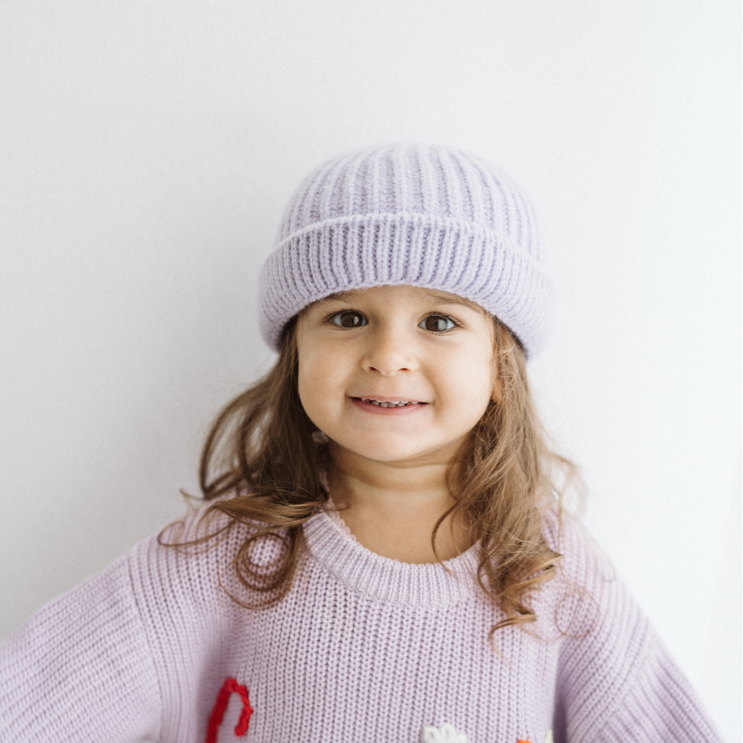 Rainbow - Cappellino in maglia di cotone per bambini
