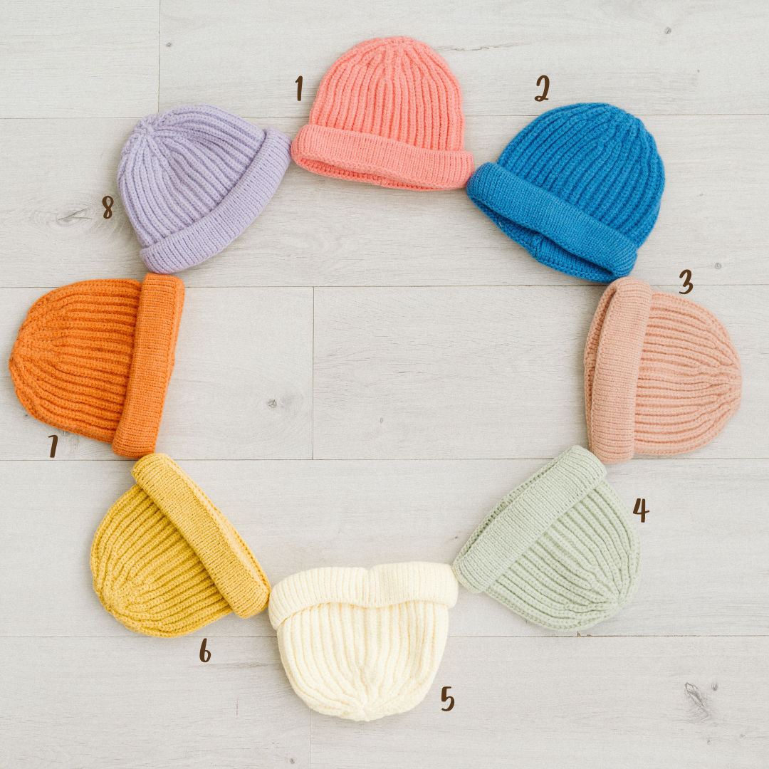 Rainbow - Cappellino in maglia di cotone per bambini