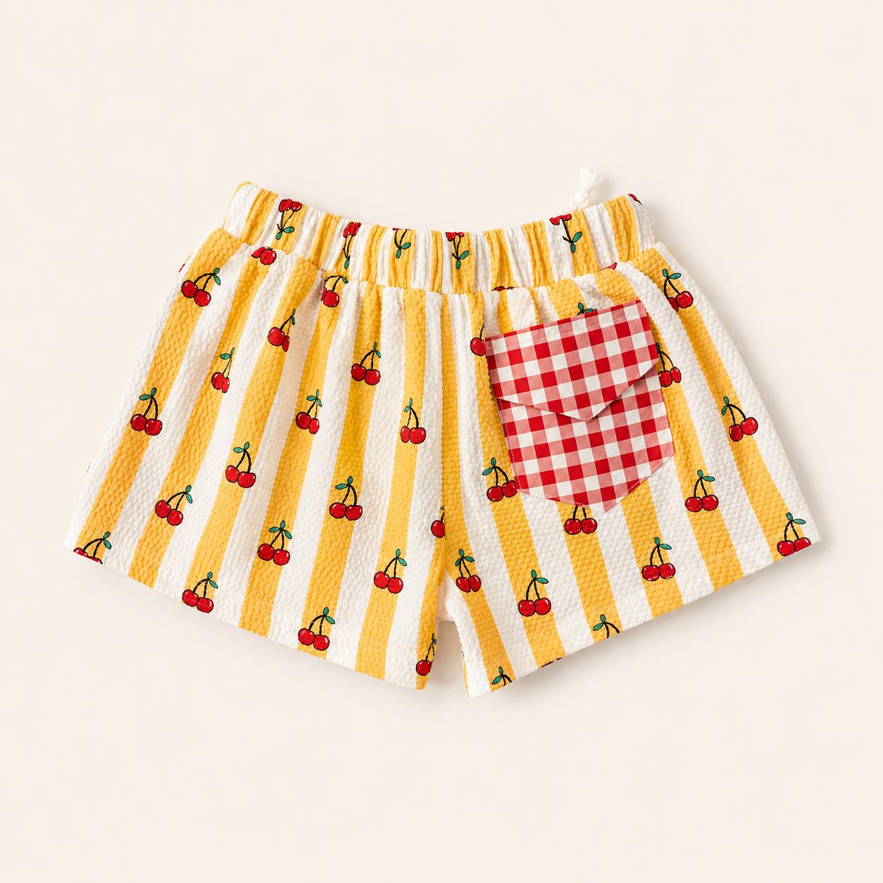 Capri soleil Boy | Costume da bagno a pantaloncino bimbo con ciliegine