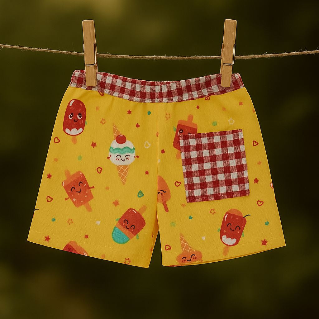 Costume da bagno bambino | boxer fantasia gelati