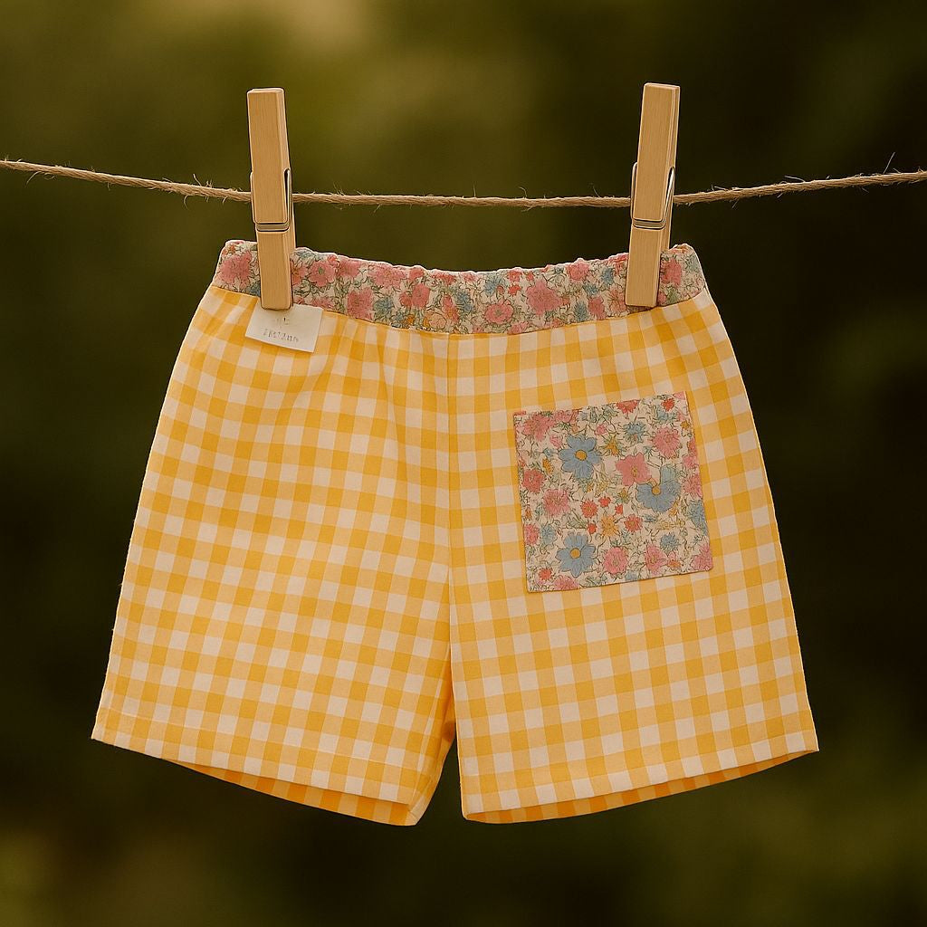 Costume da bagno bambino | boxer giallo