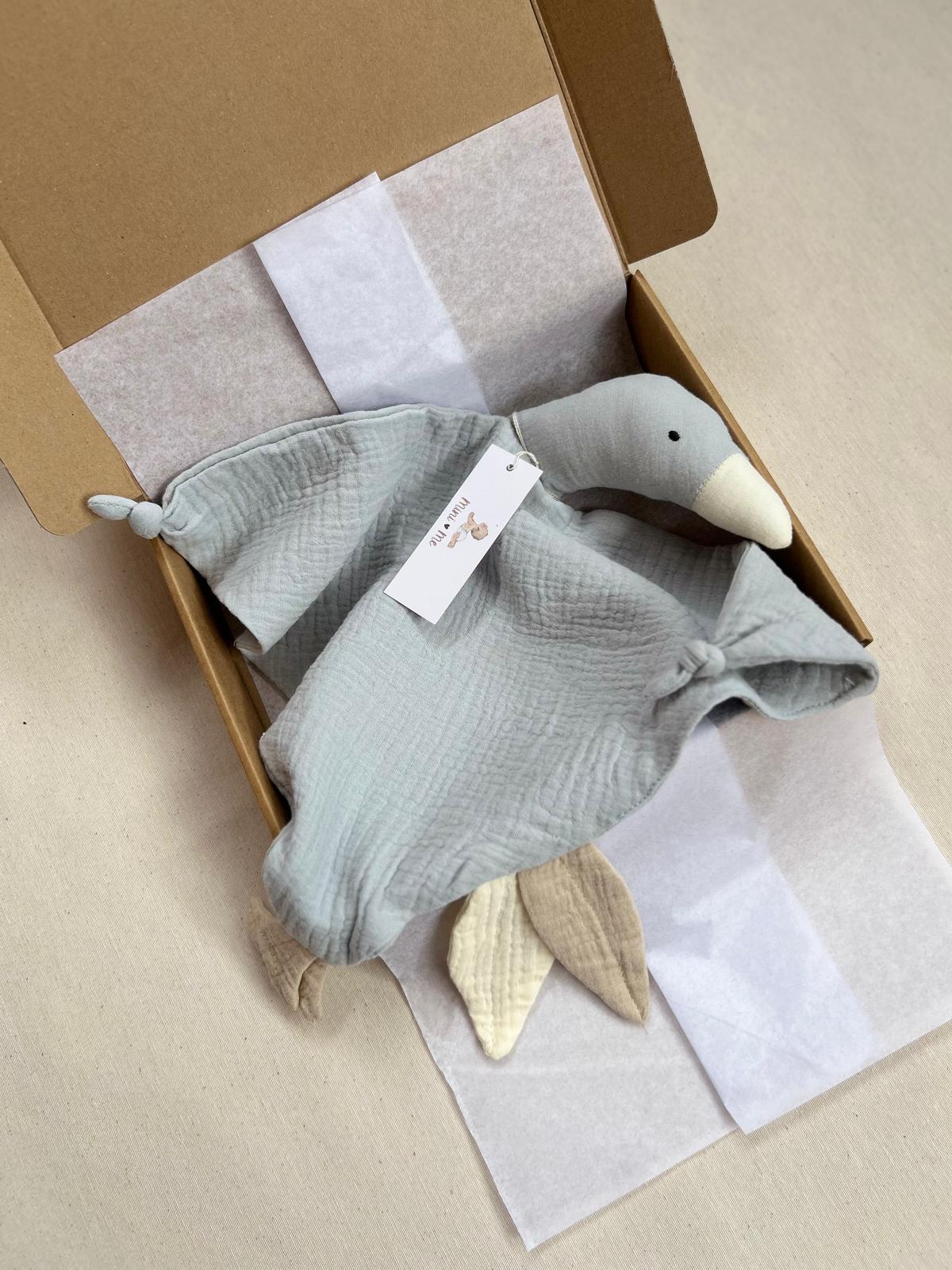 dou-dou in mussola di cotone azzurro polvere