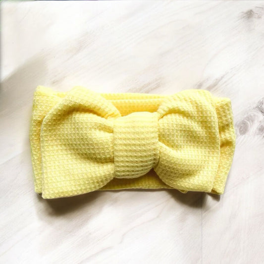 Fiocco rainbow - Fascia per capelli neonata in 100% cotone