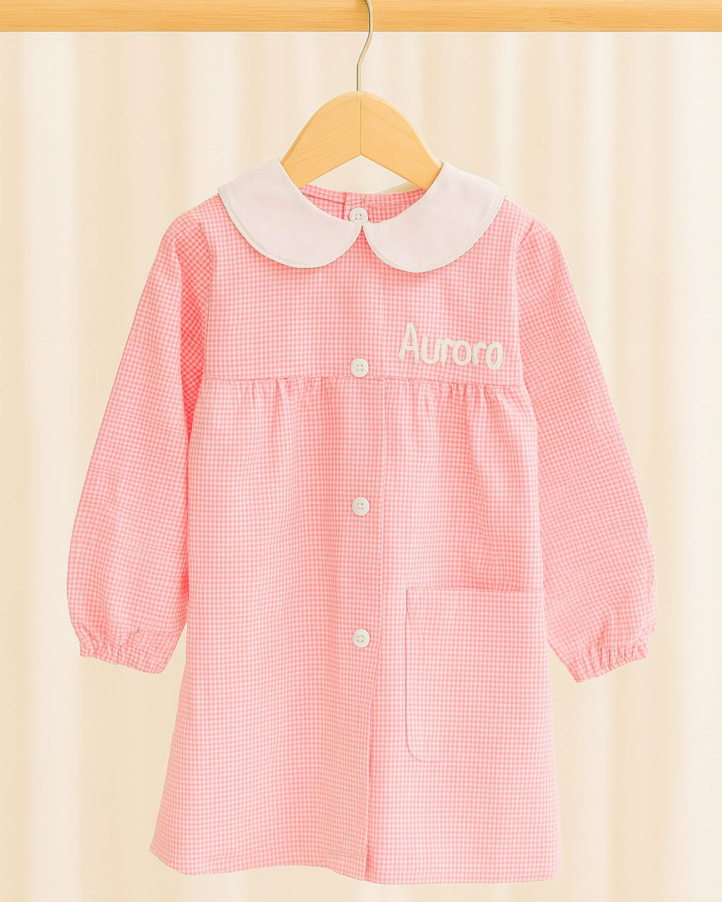 grembiule asilo rosa