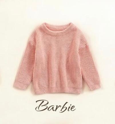Maglioncino BARBIE personalizzabile con nome e/o ricamo extra