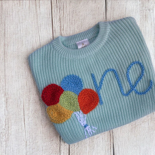 Maglioncino compleanno con palloncini