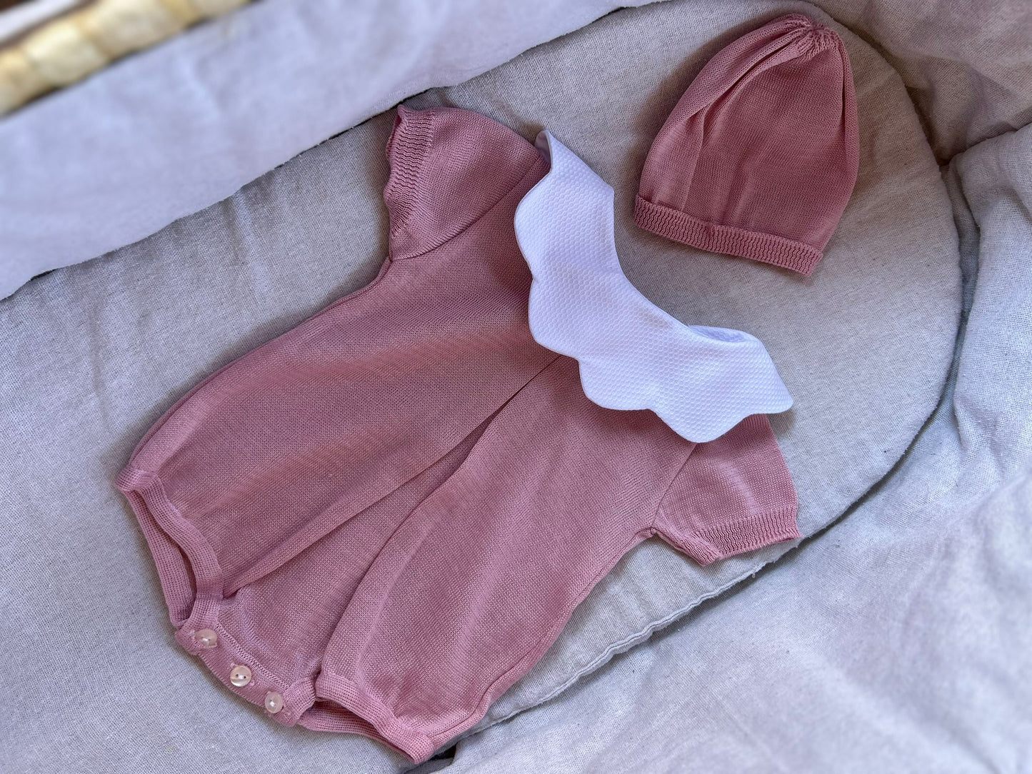 Portree | pagliaccetto a manica corta in filo di Scozia tinta unita