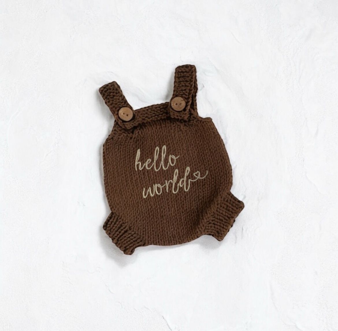 Pagliaccetto newborn in maglia di cotone 100%