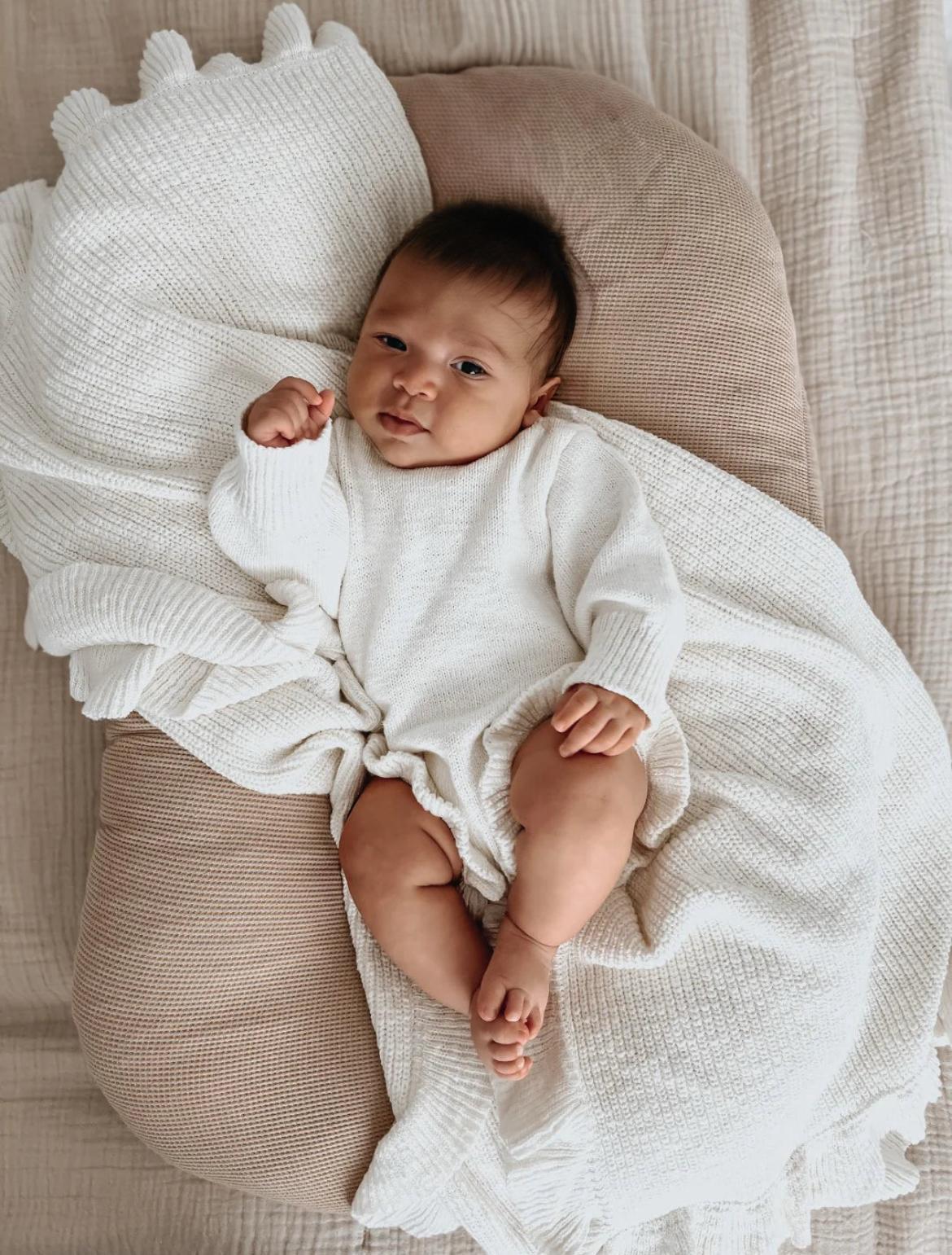 Pagliaccetto volant in cotone biologico