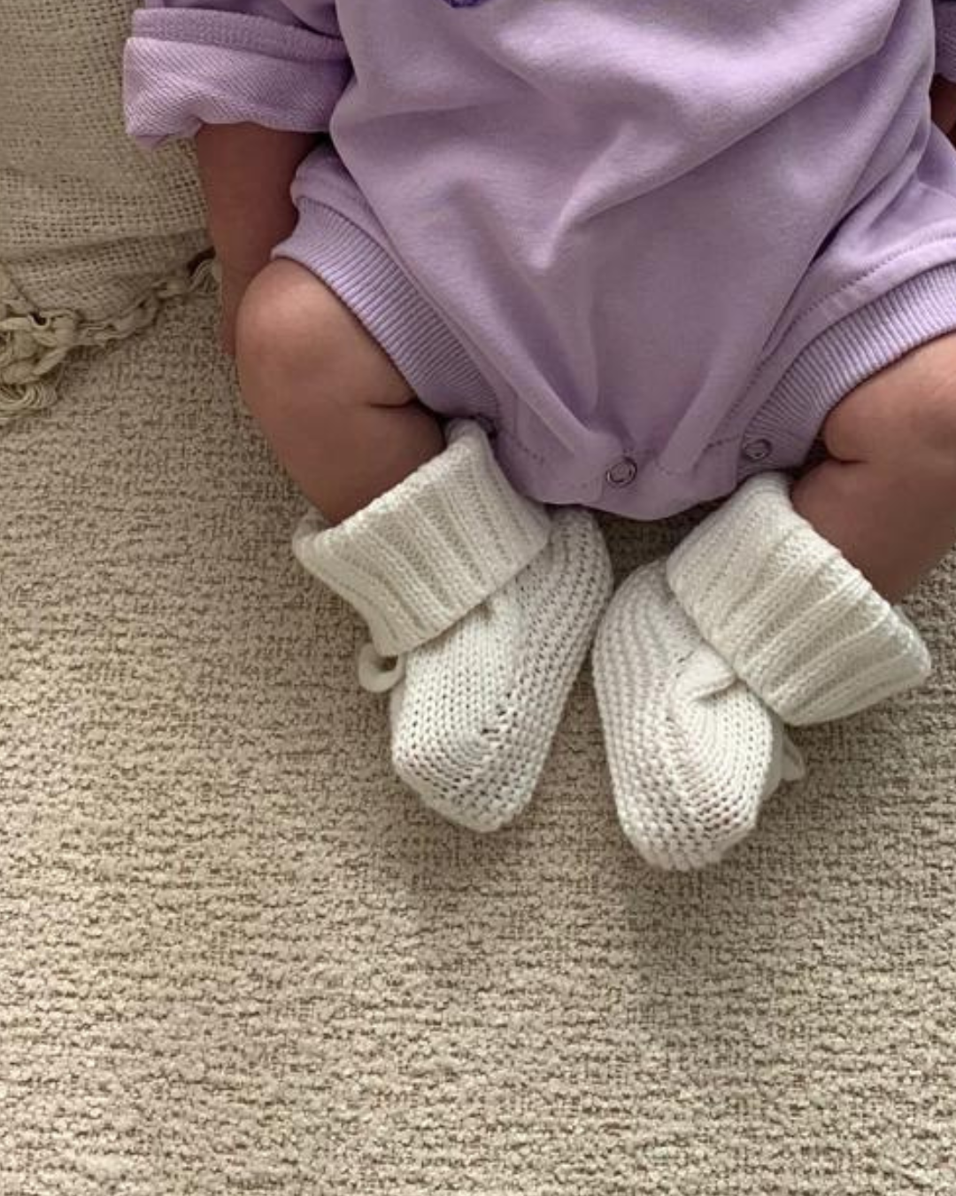 Babbucce Neonato in 100% Cotone