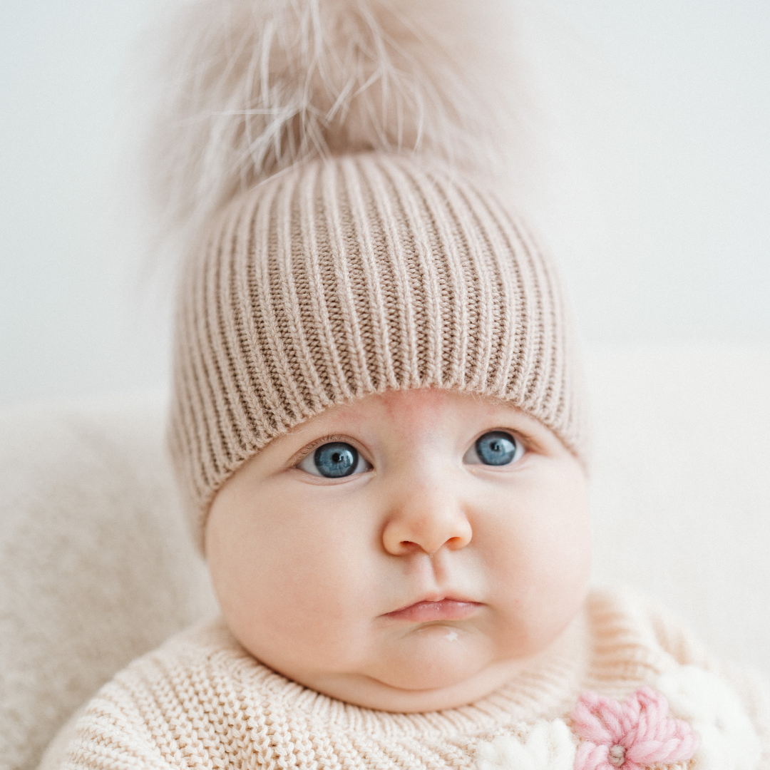 PomPom - cappellino in 100% cashmere