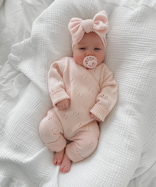 tutina per neonata in cotone rosa senza piedini