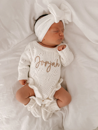 BONBON latte - pagliaccetto in 100% cotone biologico