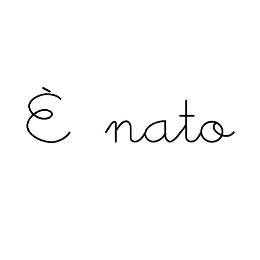 Ricamo augurio/frase aggiuntiva per fiocchi