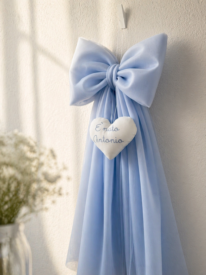 Maxi fiocco nascita in tulle | + colori