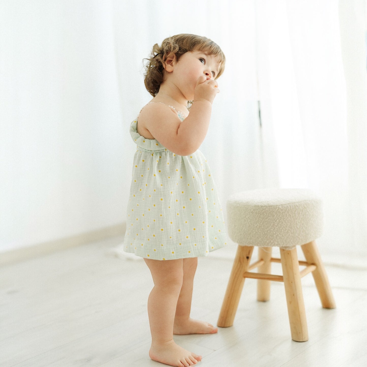 Salina | vestito con corpetto arricciato bambina