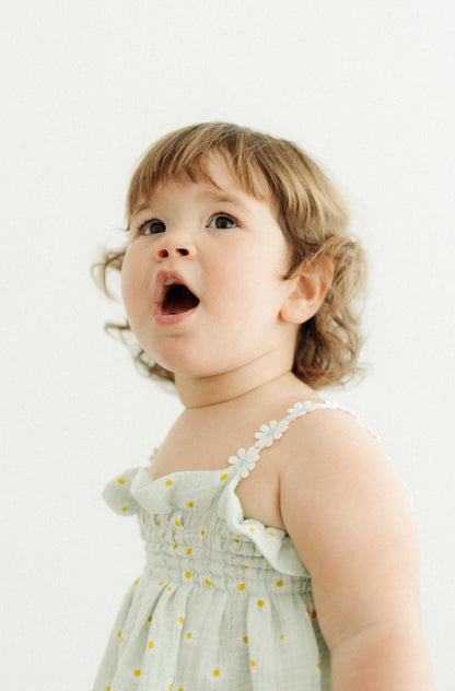 Salina | vestito con corpetto arricciato bambina