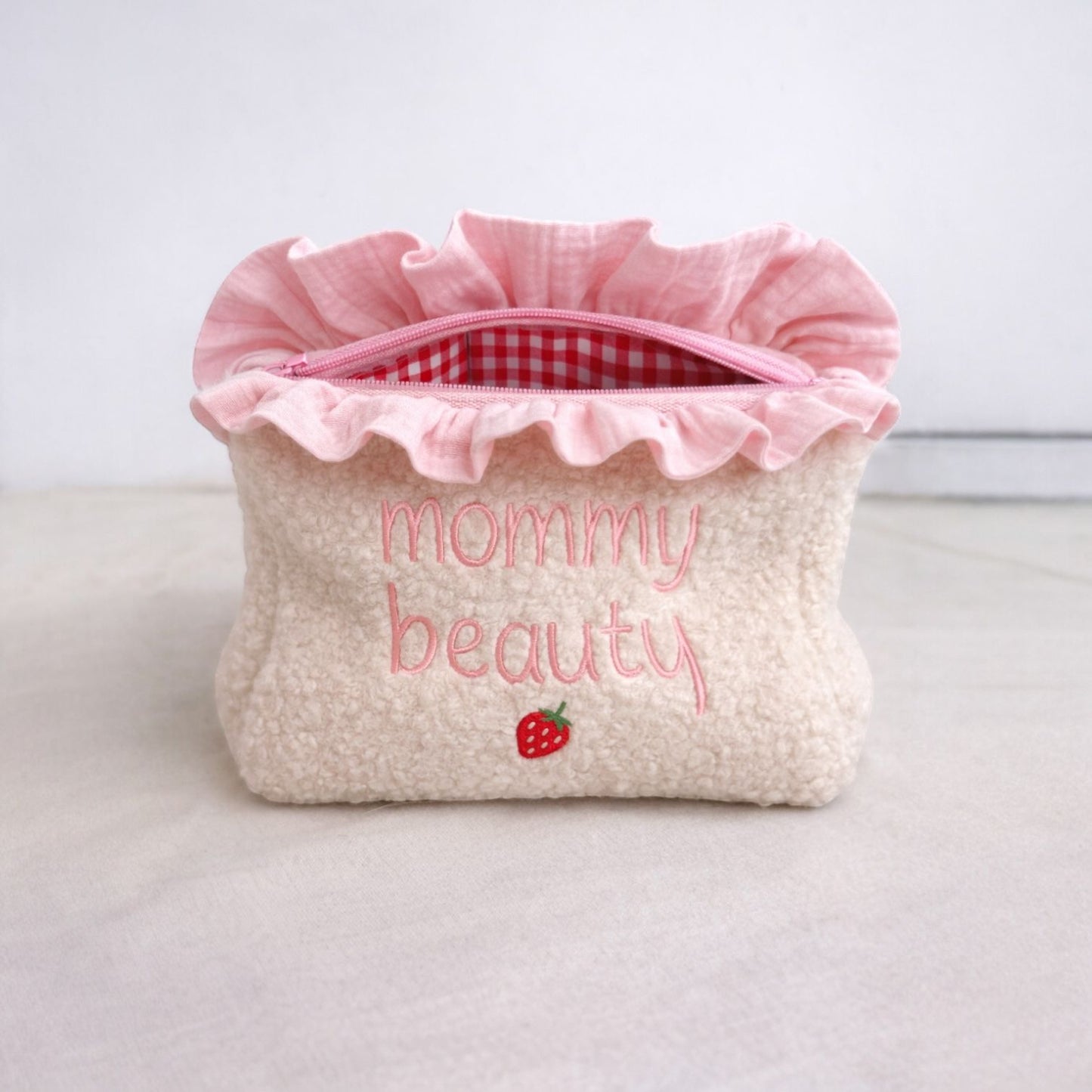 Beauty cucito a mano in tessuto teddy personalizzabile