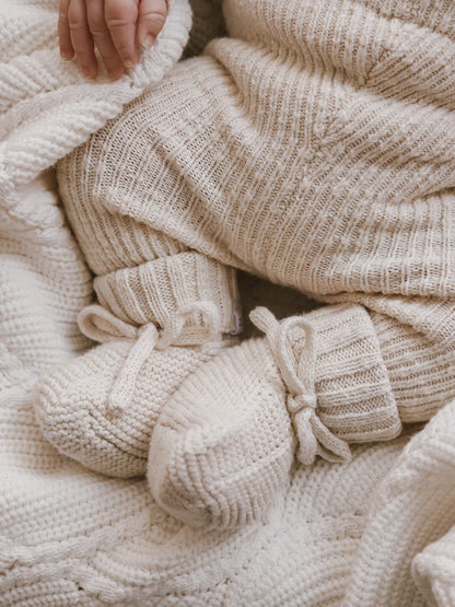 Babbucce VANIGLIA | babbucce in cotone organico panna