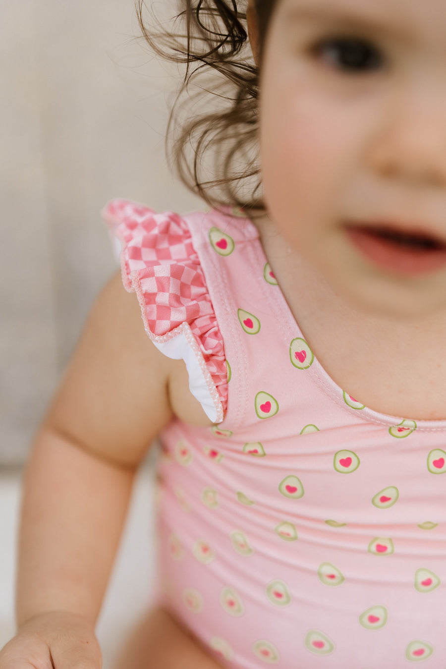 Sweet guacamole | Costume da bagno bambina intero fantasia avocado