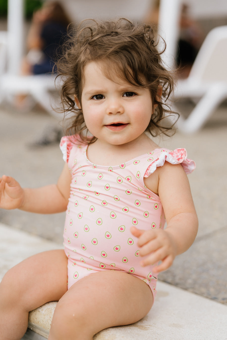 Sweet guacamole | Costume da bagno bambina intero fantasia avocado
