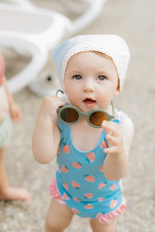Malibu Strawberry Girl | Costume da bagno bambina intero fantasia fragoline