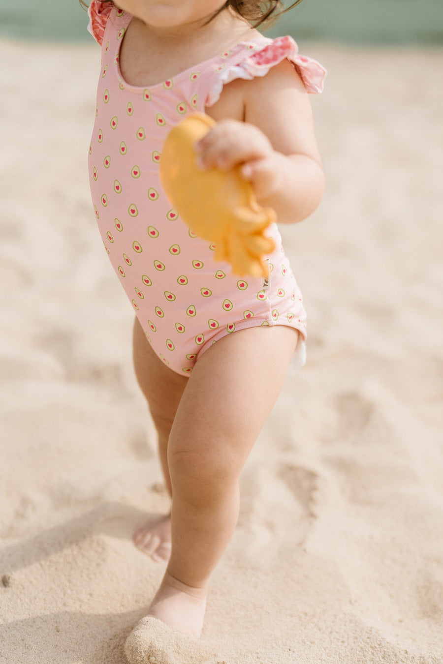 Sweet guacamole | Costume da bagno bambina intero fantasia avocado