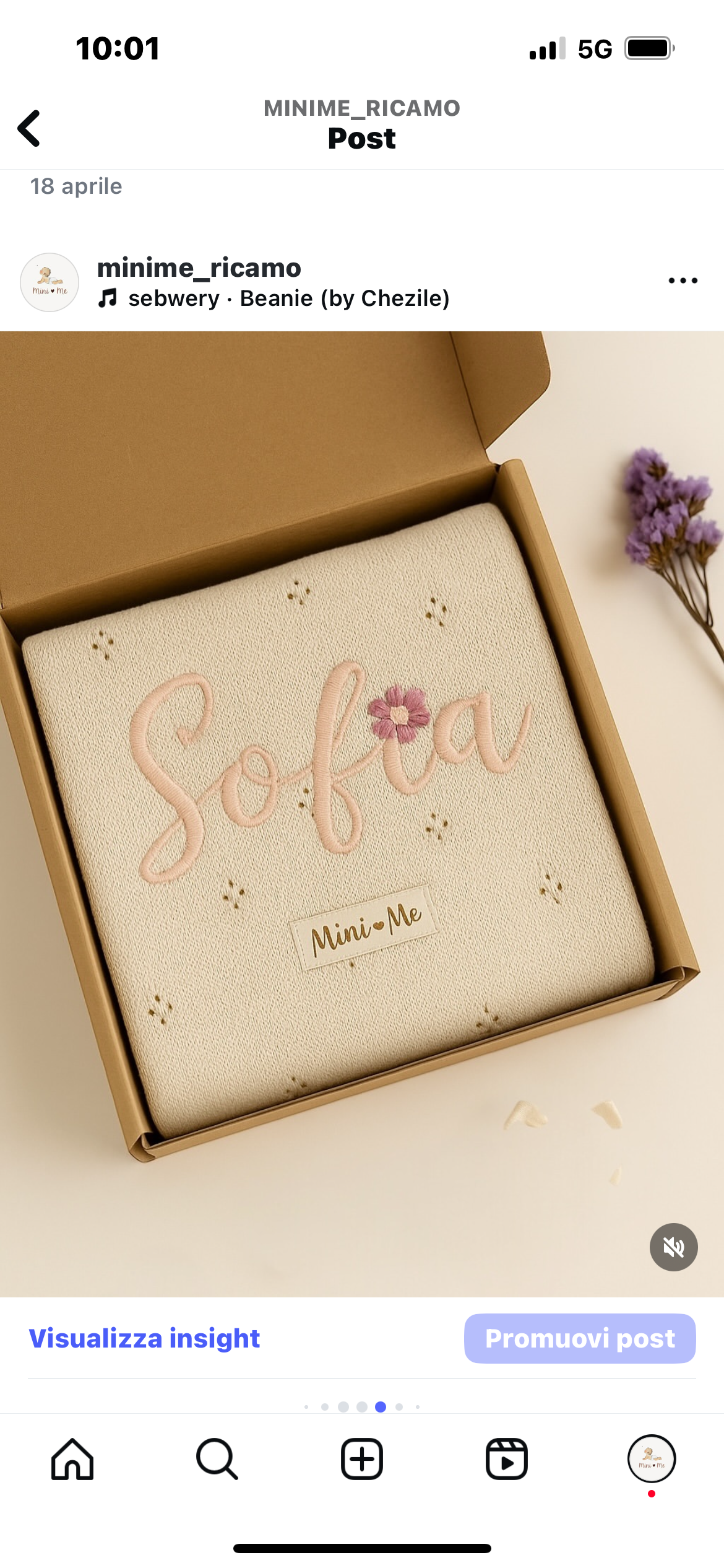 Sogno - Copertina in cotone