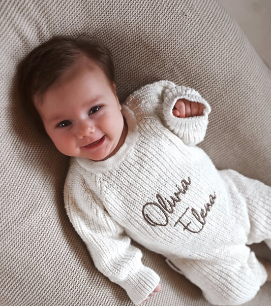 Tutina bianca con nome