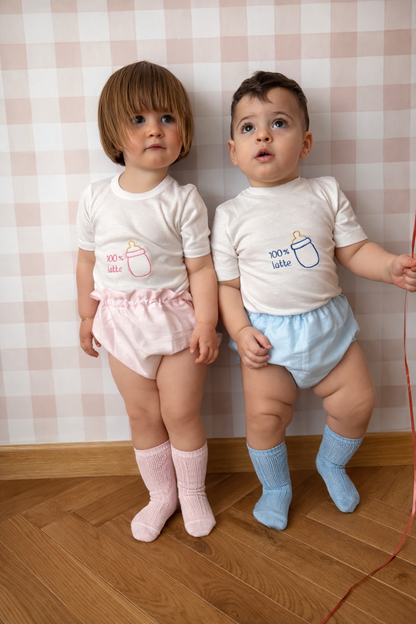 100% latte | completino primavera-estate per bebè e bimbi