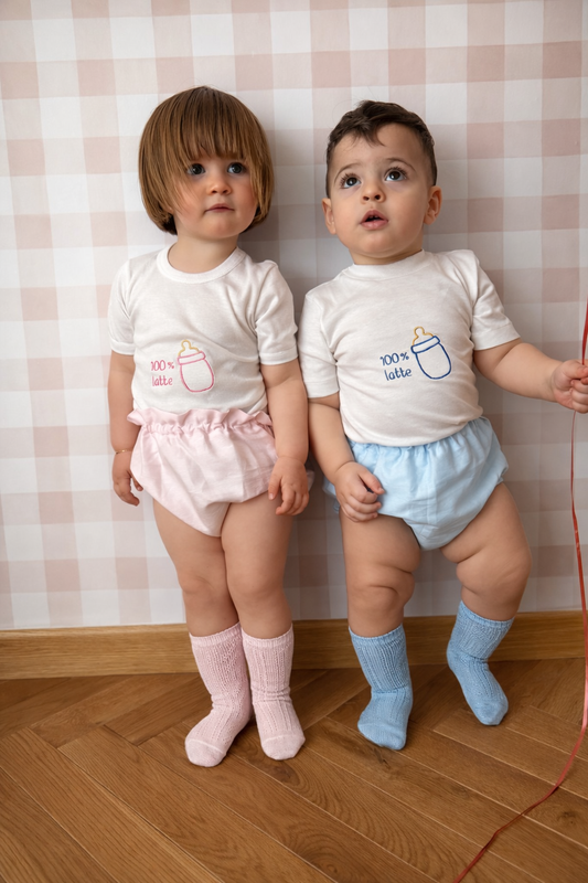 100% latte | completino primavera-estate per bebè e bimbi
