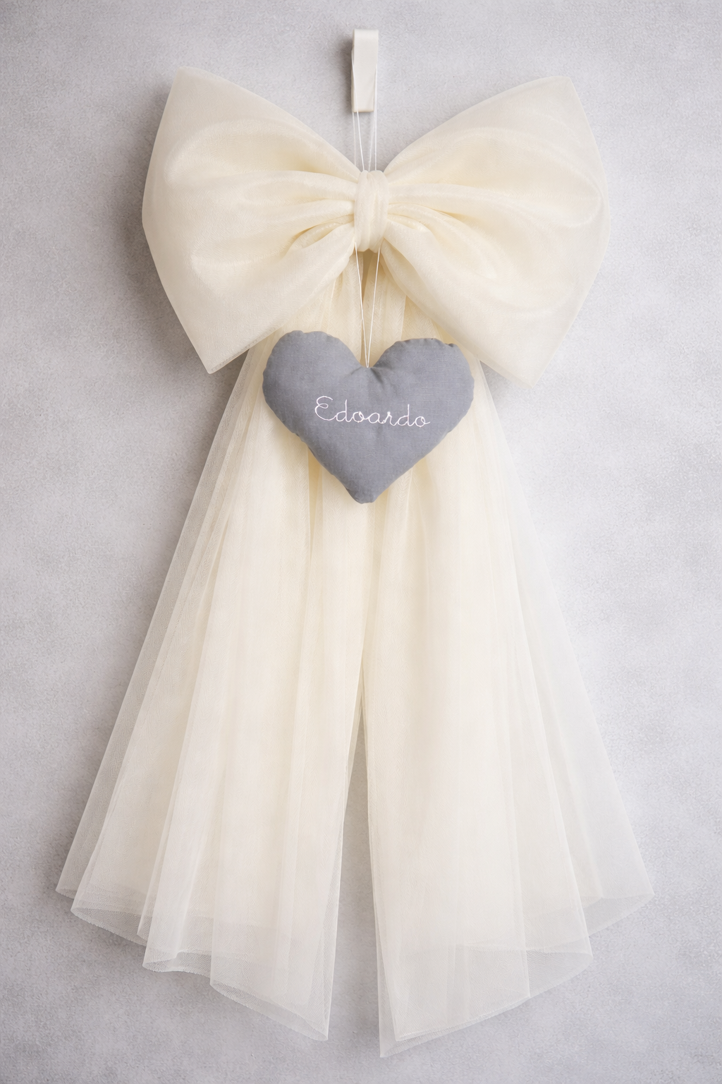 Maxi fiocco nascita in tulle | + colori