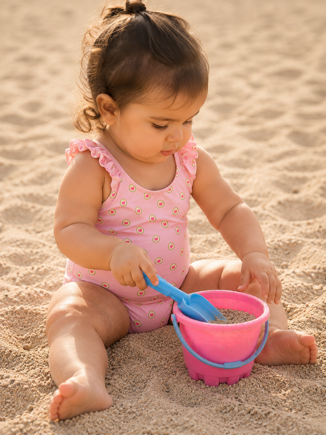 Sweet guacamole | Costume da bagno bambina intero fantasia avocado