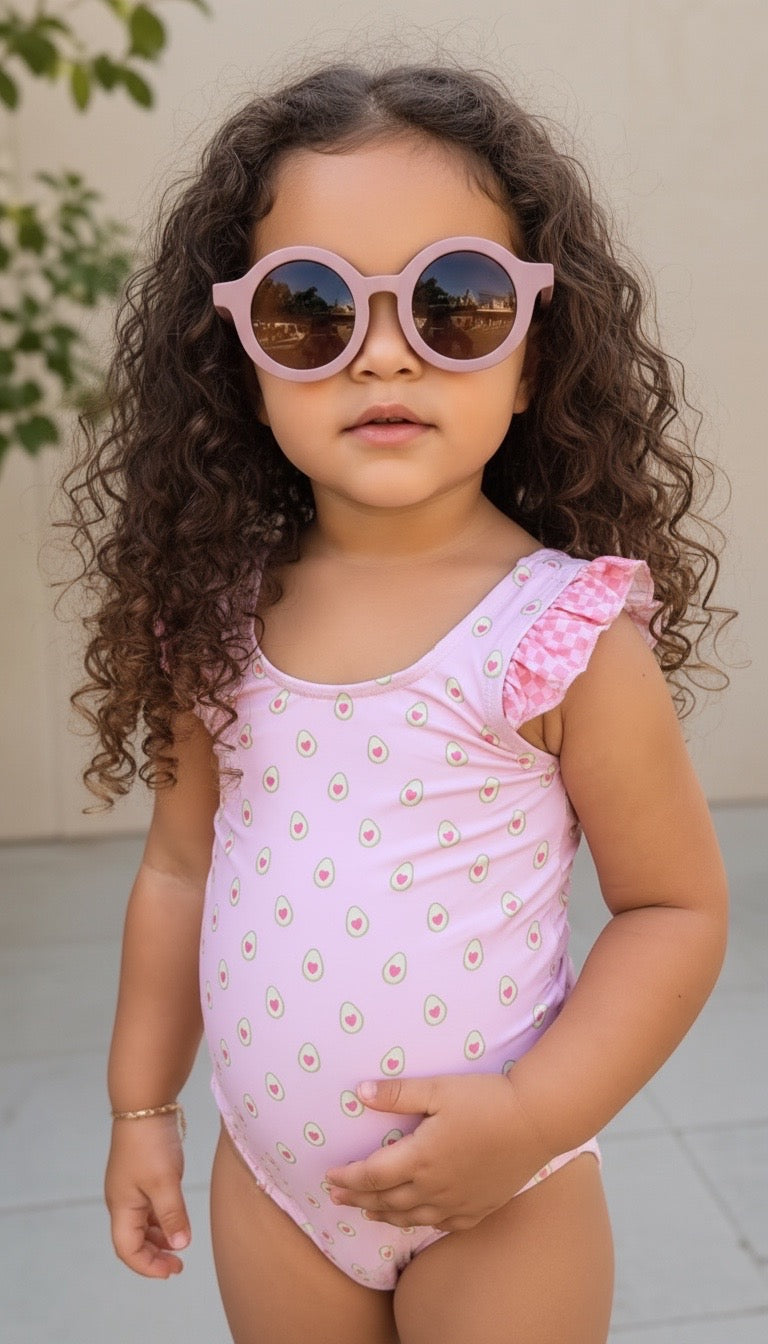 Sweet guacamole | Costume da bagno bambina intero fantasia avocado