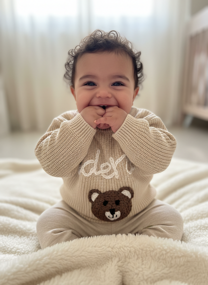 Maglioncino Teddy personalizzato con nome