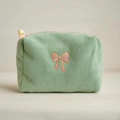 Beauty cucito a mano in spugna di bamboo personalizzabile