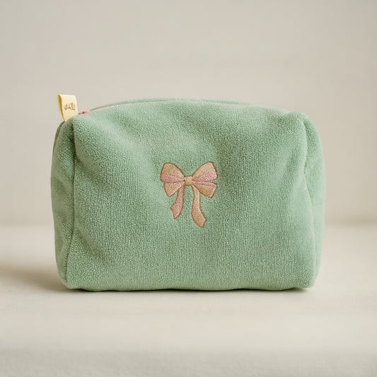 Beauty cucito a mano in spugna di bamboo personalizzabile