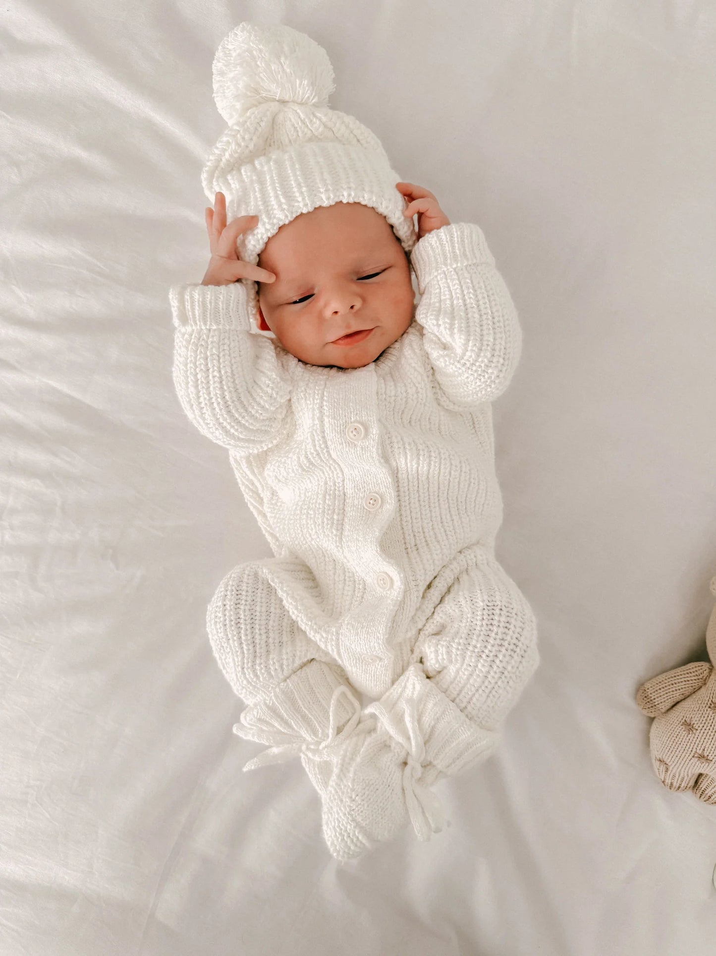 Tutina LATTE | tutina in cotone organico bianco