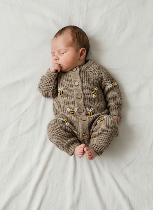 Tutina BISCOTTO | tutina in cotone organico marrone